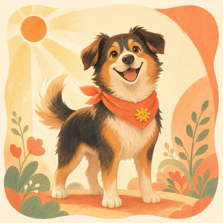 陽だまり隊長の犬キャラクター